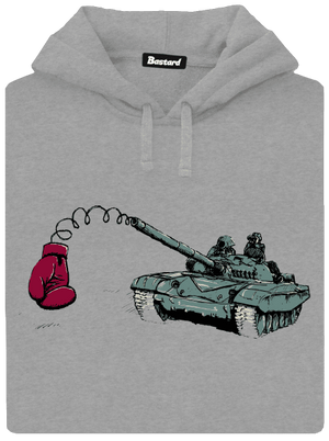 Tank pánska mikina klokanka Light Melange