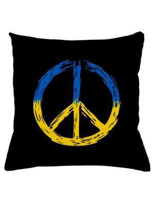 Ukrajina - Peace vankúš Black