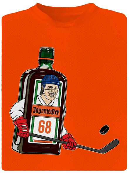 Jágrmeister pánske športové tričko Neon Orange