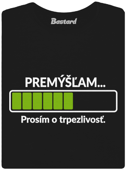 Premýšľam dámske tričko Black