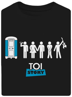 Toi Story unisex tričko oversized Black