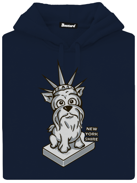 New Yorkshire pánska mikina klokanka Navy