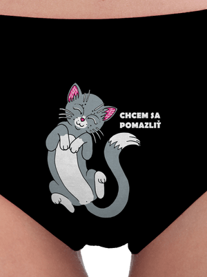 Chcem sa pomazliť dámske nohavičky Black