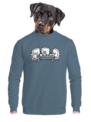 Nerozluční kamaráti unisex mikina bez kapucne Nordic Blue