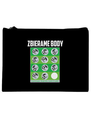 Zbierame body - futbal taštička Black