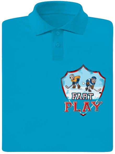 Fart Play pánska polokošeľa Blue Atol