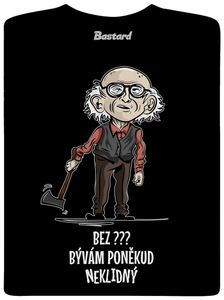 Neklidný - vlastný text detské tričko Black