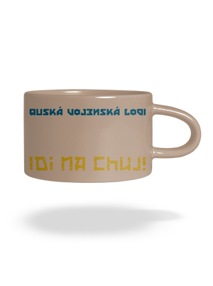 Ukrajina - Lodi idi na chuj hrnček makronka Brown Macaron