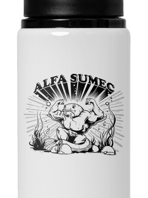 Alfasumec flaša na vodu White
