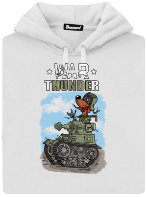 War Hunde dámska mikina klokanka White