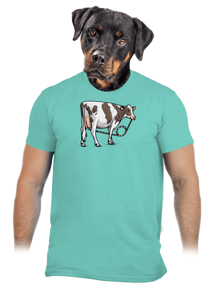 Cow drink pánske tričko Millenial Mint