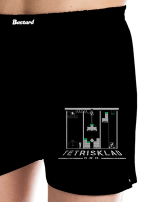 Tetrisklad pánske trenky Black