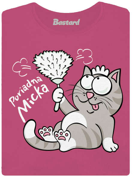 Macko a Micka dámske tričko s lemom Magenta