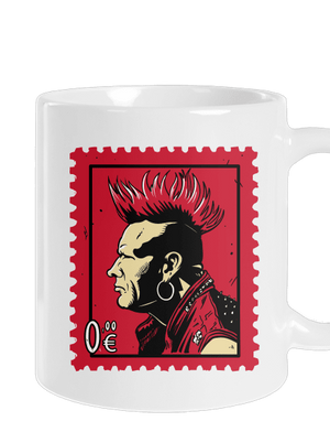 Známka punku klasický hrnček White