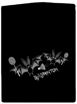 Batminton pánska mikina na zips Black