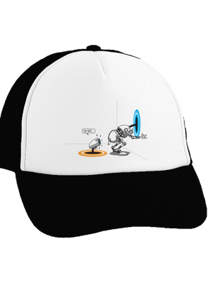 Portal šiltovka truckerka Black cap