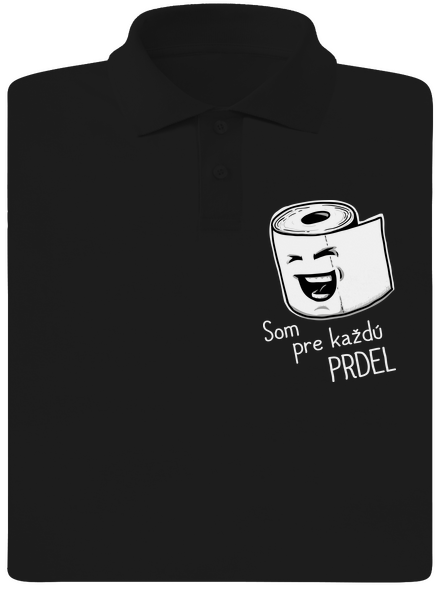 Prdel pánska polokošeľa Black
