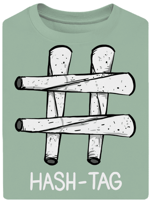 Hash tag unisex tričko oversized Sage