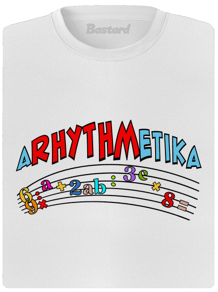 Arhythmetika dámske športové tričko White