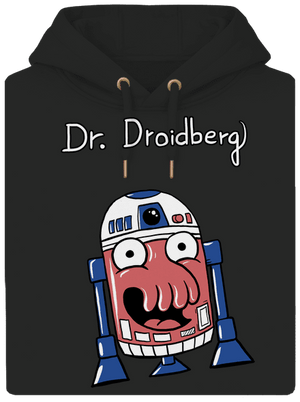 Dr. Droidberg unisex mikina premium Dark Black