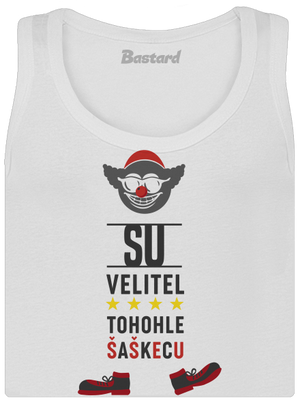 Velitel šaškecu dámske tielko klasické White