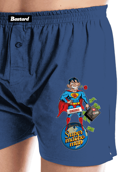 Supermachoman pánske trenky Blue