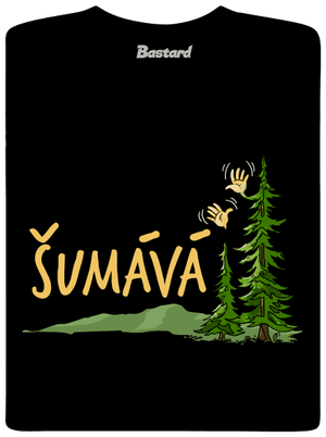 Šumává pánske tričko Black