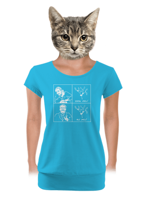 Cimrman: Copak jmelí dámske tričko s lemom Blue Atol