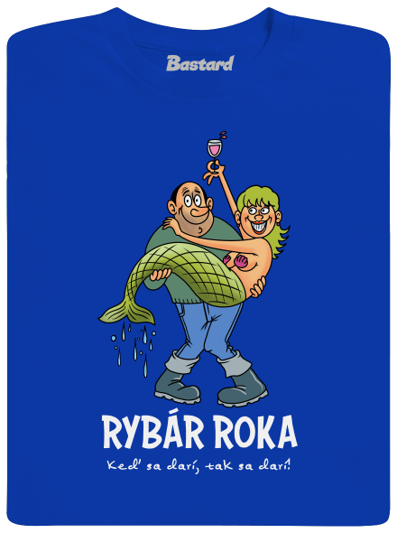 Rybár roka pánske dlhý rukáv Royal Blue