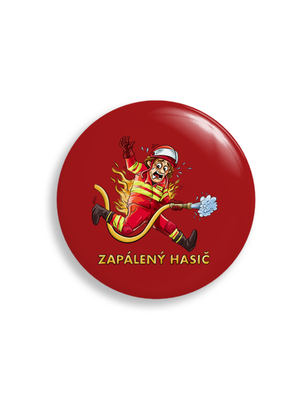 Zapálený hasič a hasička  