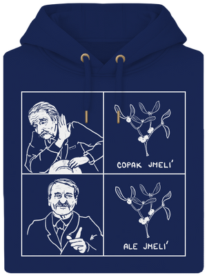 Cimrman: Copak jmelí unisex mikina premium Navy