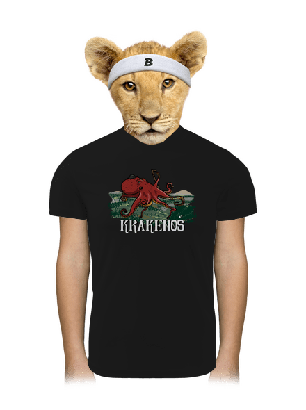 Krakenoš detské športové tričko Black