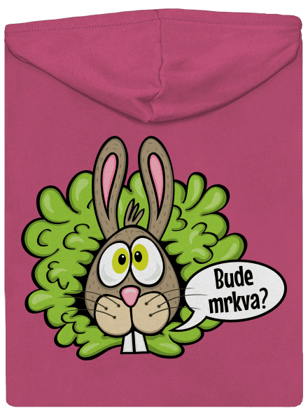 Vitamíny pre zajačikov dámska mikina na zips Magenta