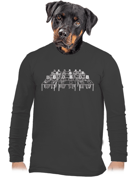 Cimrman: Debil, blbeček pánske dlhý rukáv Dark Grey