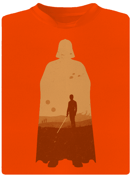 Skywalker pánske športové tričko Neon Orange