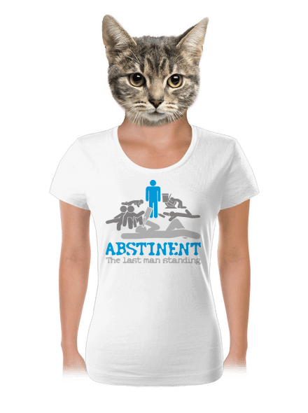 Abstinent dámske tričko White