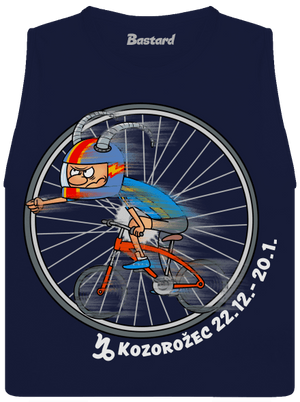 Cyklistický horoskop: Kozorožec dámske tielko voľné Navy