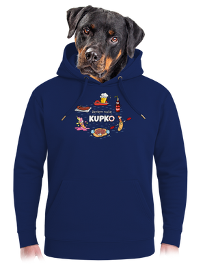 Slovenské kupko unisex mikina premium Navy