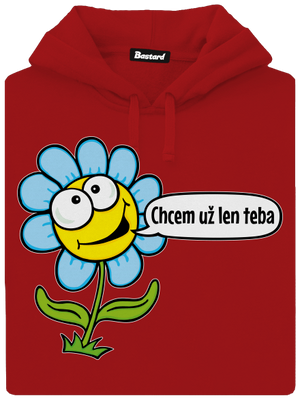 Chcem už len teba dámska mikina klokanka Red Mal