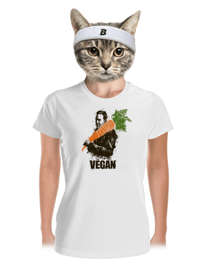 Vegan dámske športové tričko White