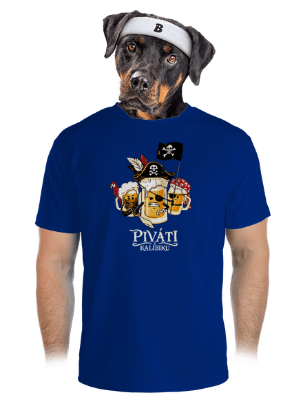 Piváti z Karibiku pánske športové tričko Royal Blue Mal