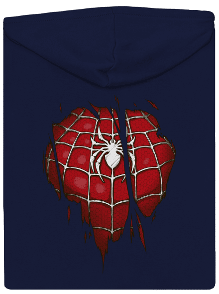 Spider Inside pánska mikina na zips Navy