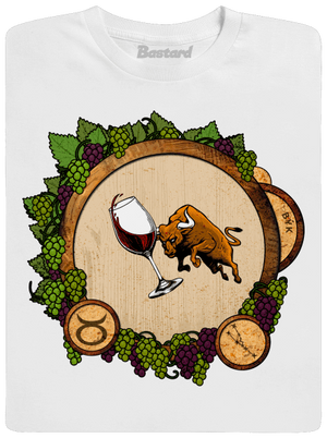 Vínny horoskop: Býk pánske tričko White