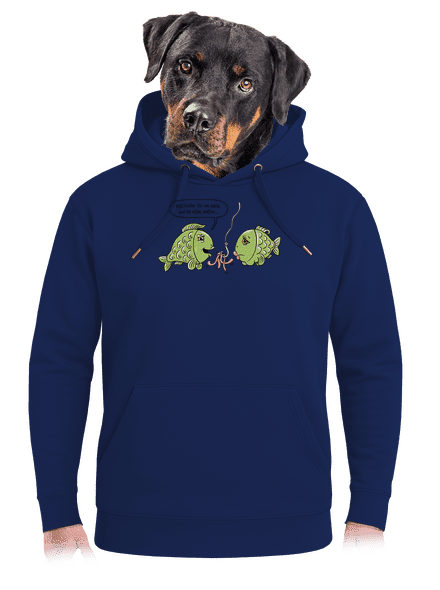 Háčik unisex mikina premium Navy