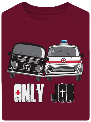 Konkurencia unisex tričko oversized Garnet