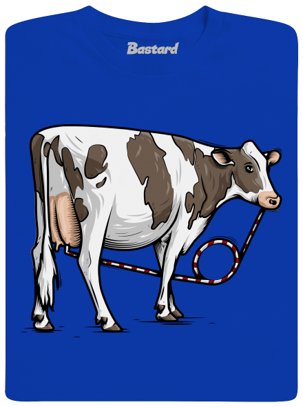 Cow drink pánske dlhý rukáv Royal Blue