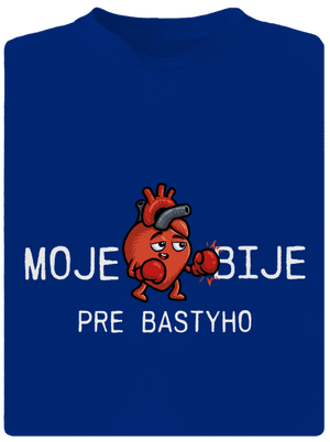 Moje srdce bije pánske športové tričko Royal Blue Mal