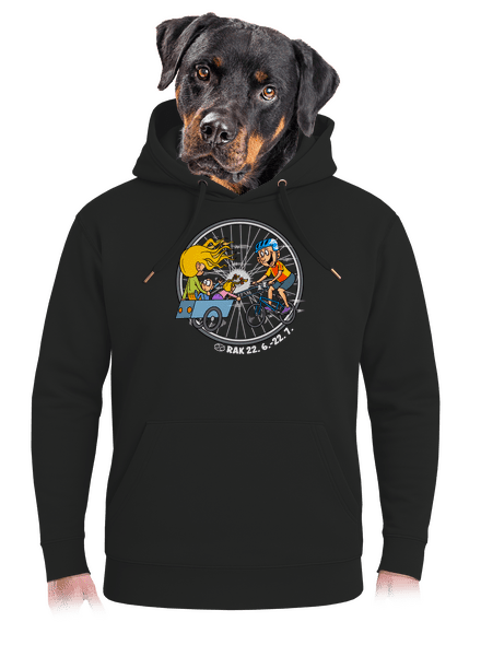 Cyklistický horoskop: Rak unisex mikina premium Dark Black