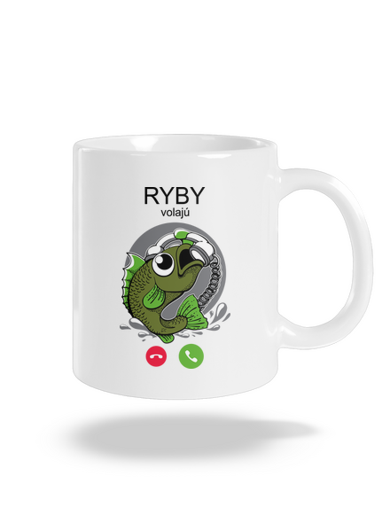 Ryby volají klasický hrnček White