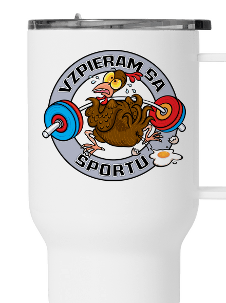 Vzpieram sa sportu termohrnček White